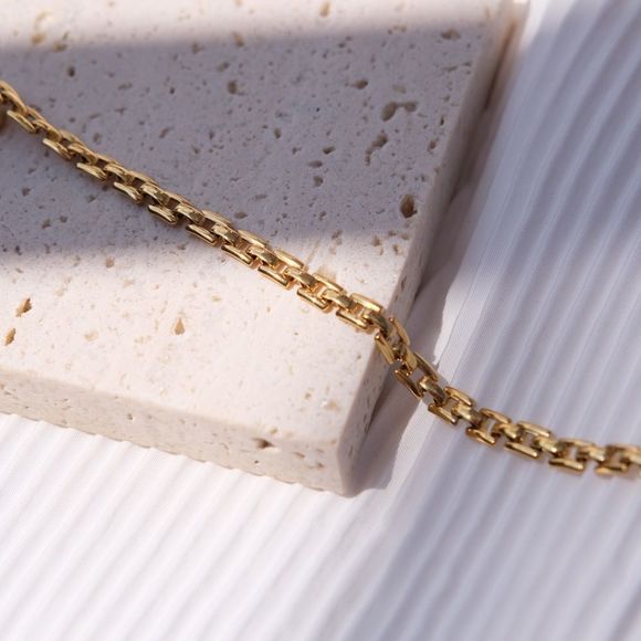 ✨18K Gold Plated Bold Pantheon Link Chain Necklace - Picture 5 of 14